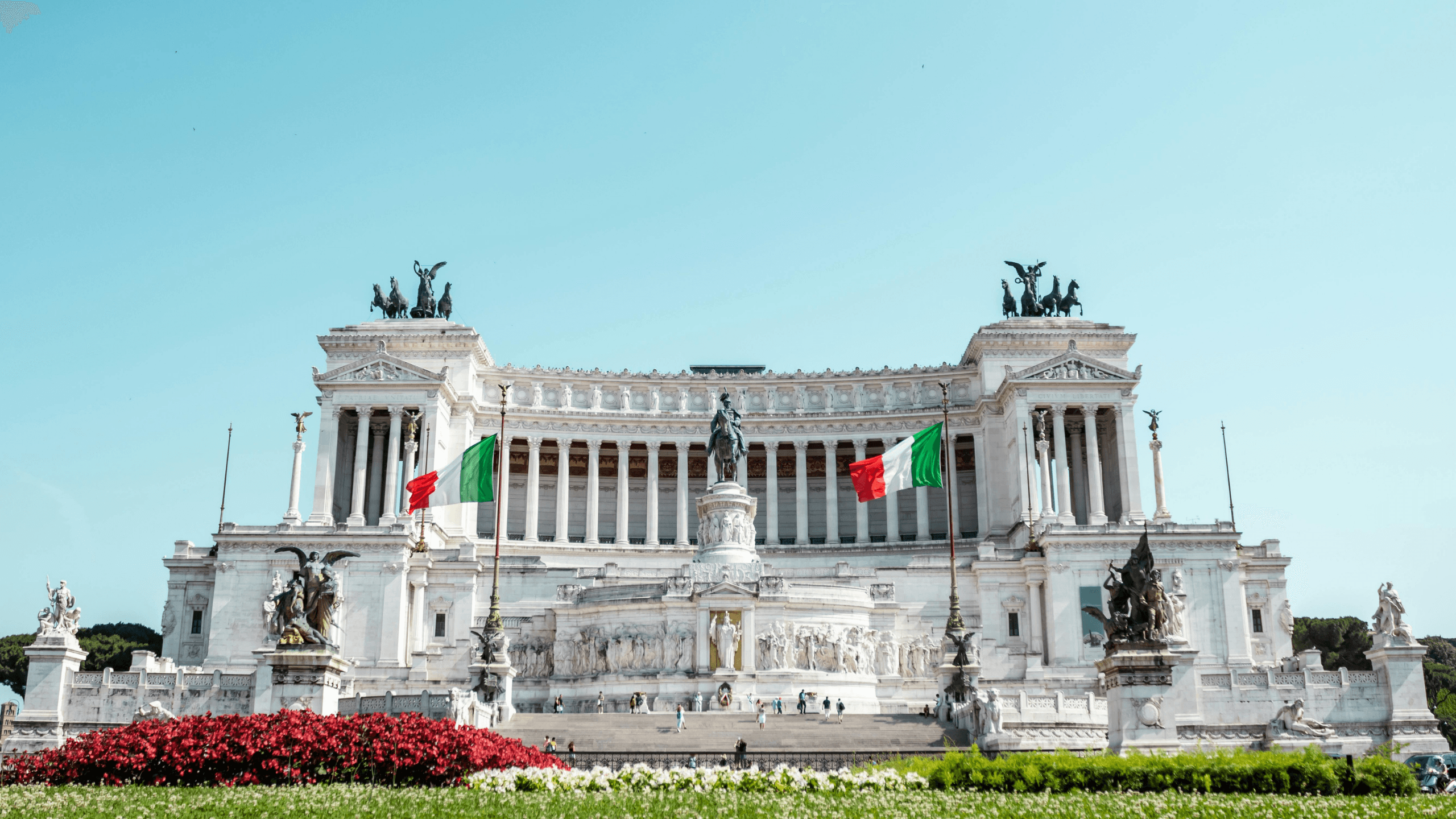 The Vittoriano monument in Rome, symbolizing the unification of Italy