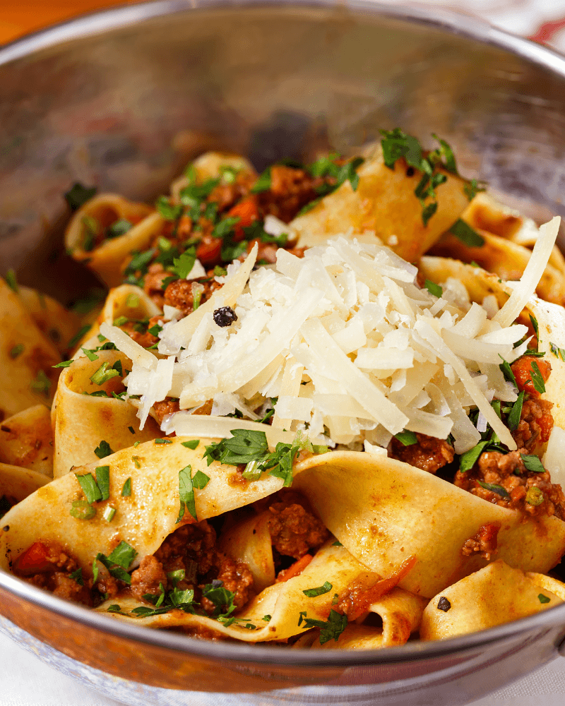 Pappardelle al Cinghiale - local food
