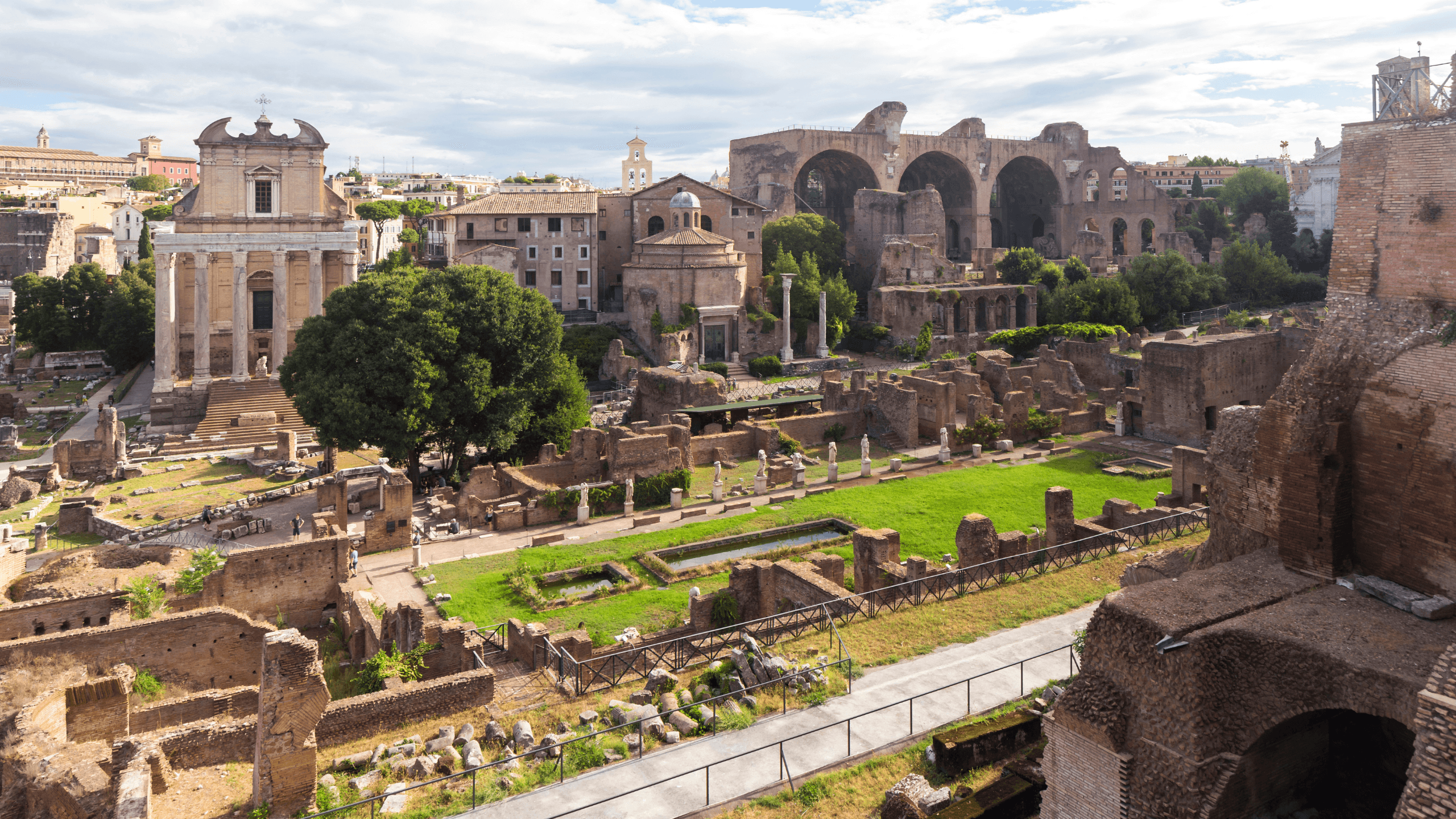 The Roman Forum, once the political and social center of Ancient Rome